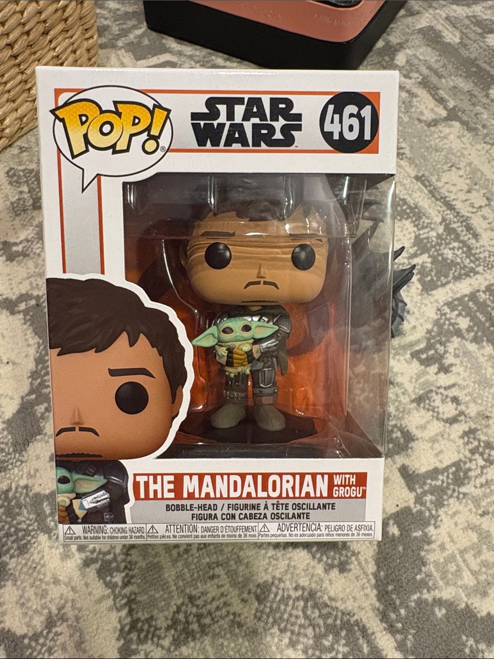 Funko Pop! Star Wars The Mandalorian with Grogu - Green, Brown, Gray